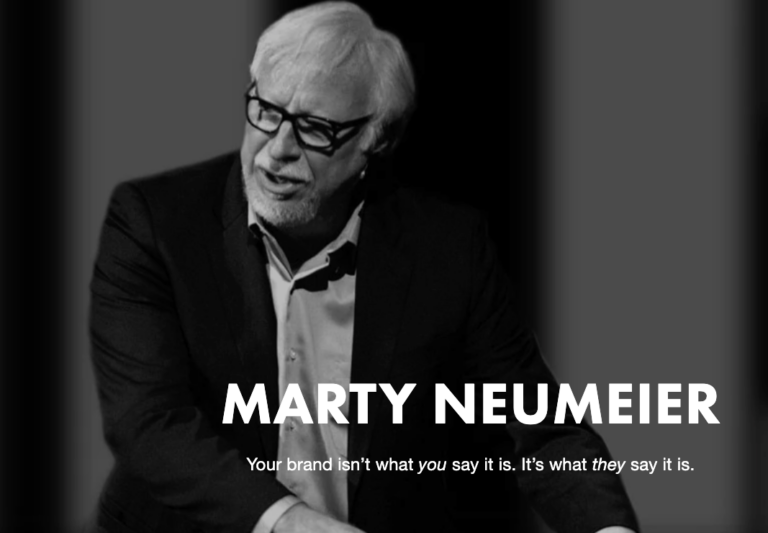 Marty Neumeier: brand isn't what you say it is, it's what they say it is