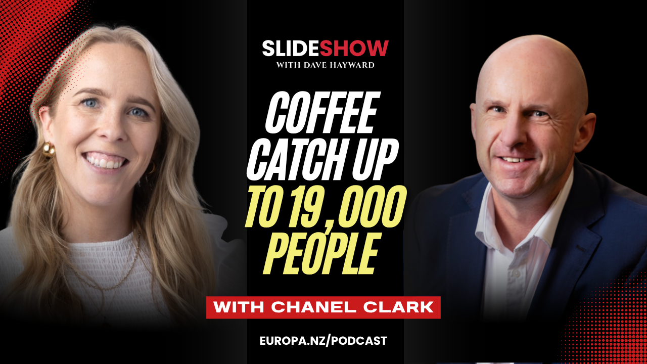 Chanel Clark and Dave Hayward on Slideshow: coffee catch up to 19,000 people